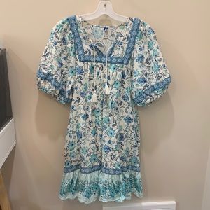 Blue Boho Dress